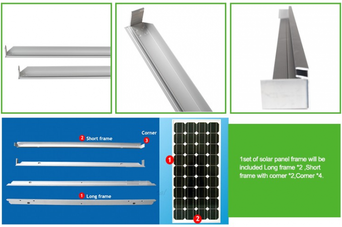 profil-Sonnenkollektorrahmen mit 6000 Reihen Aluminiummit hoher Qualität