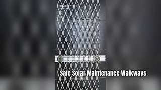 Kundenspezifischer Solargehweg aus Aluminium, sicherer PV-Wartungszugang
