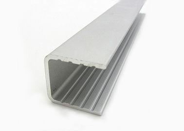 U Type Powder Coating Aluminium Channel Profiles For Building Curtain Glass Walls