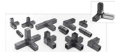 25*25mm Powder Coated Aluminum Square Tubing Frame With Connector For Display Shelf