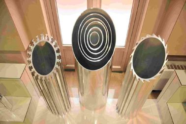 6061 T5 Circular Shape aluminum extruded profiles / LED Aluminum Heatsink
