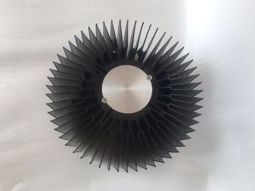 Custom aluminum CNC machined 230mm big size LED round heat sink extrusions