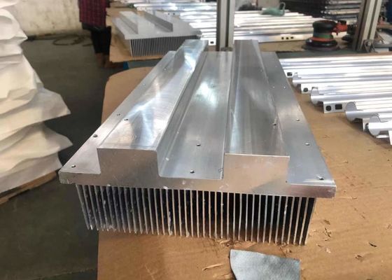 204mm Width Off Grid Inverter Aluminium Heatsink Extrusion With Anodized