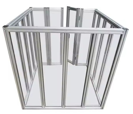 angepasste Industriealuminium-Extrusionsprofilrahmen 4080 4040 T-Schlitze Extrusionsprofil aus Aluminium für Robotersysteme